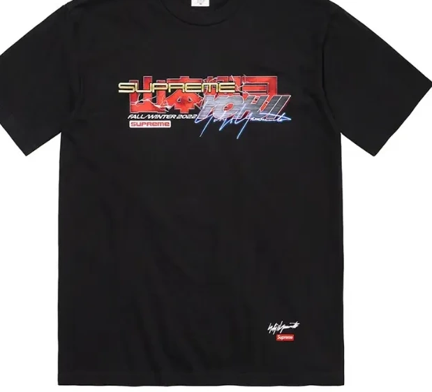 White M XL Short S TEKKEN Tee sleeved L and 22FW Yamamoto Black Yohji Joint T-shirt 0815